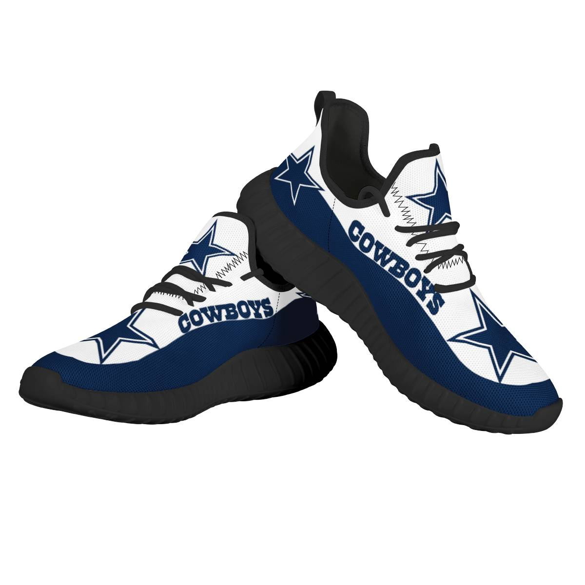 Women's Dallas Cowboys Mesh Knit Sneakers/Shoes 005 Women's Dallas Cowboys Mesh Knit Sneakers/Shoes 005